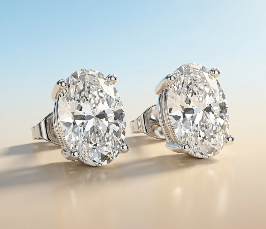 Pear Stud Earring stone